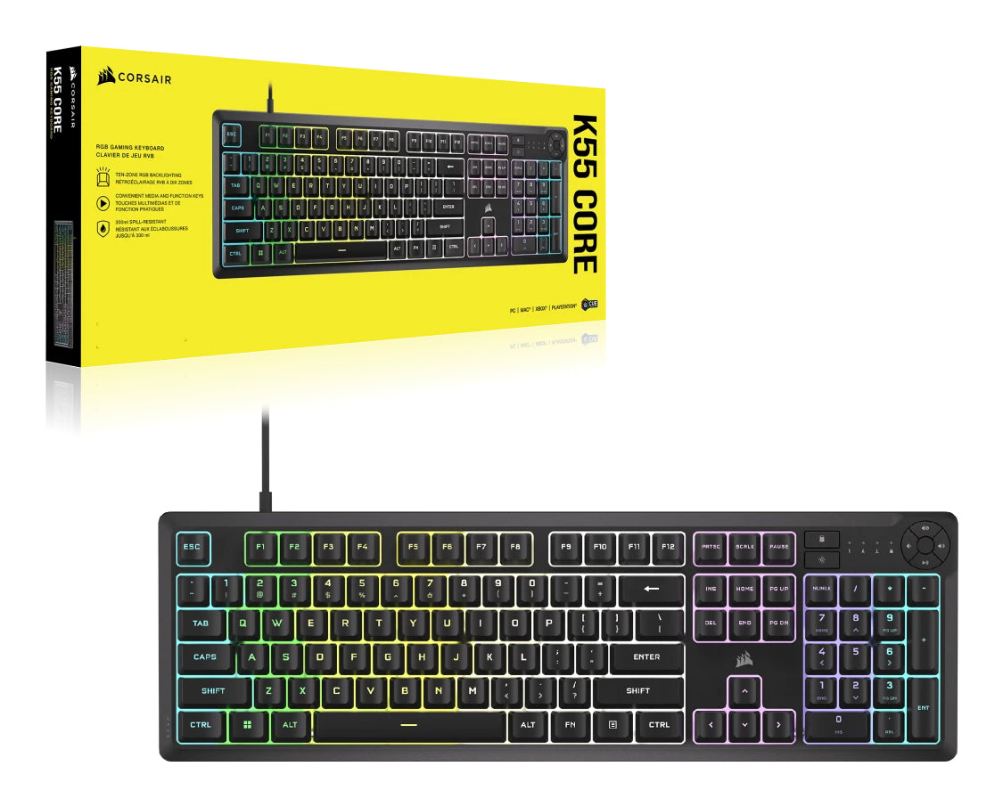 K55 CORE RGB - Gaming Tastatur - billede 2