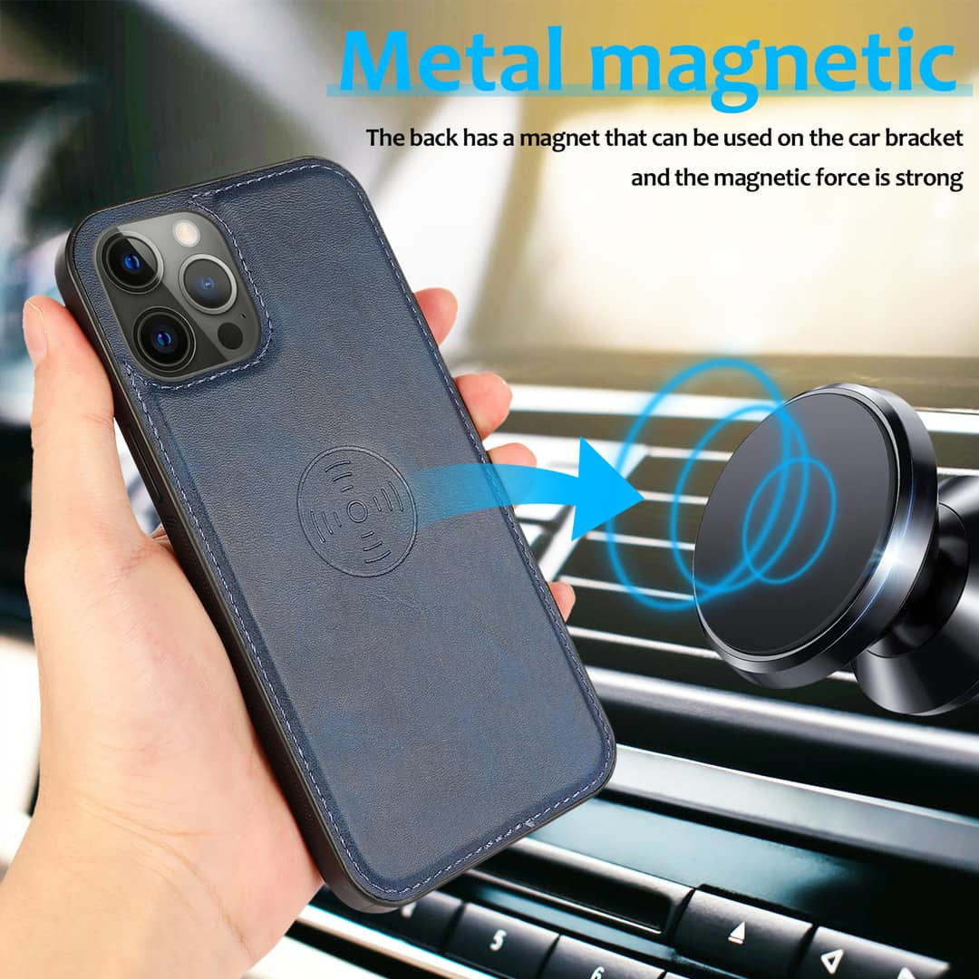 iPhone 13 Pro Wallet Flip Cover bagside – Rød