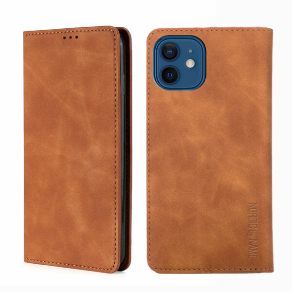 iPhone 11 Pro Wallet Flip Cover – Brun