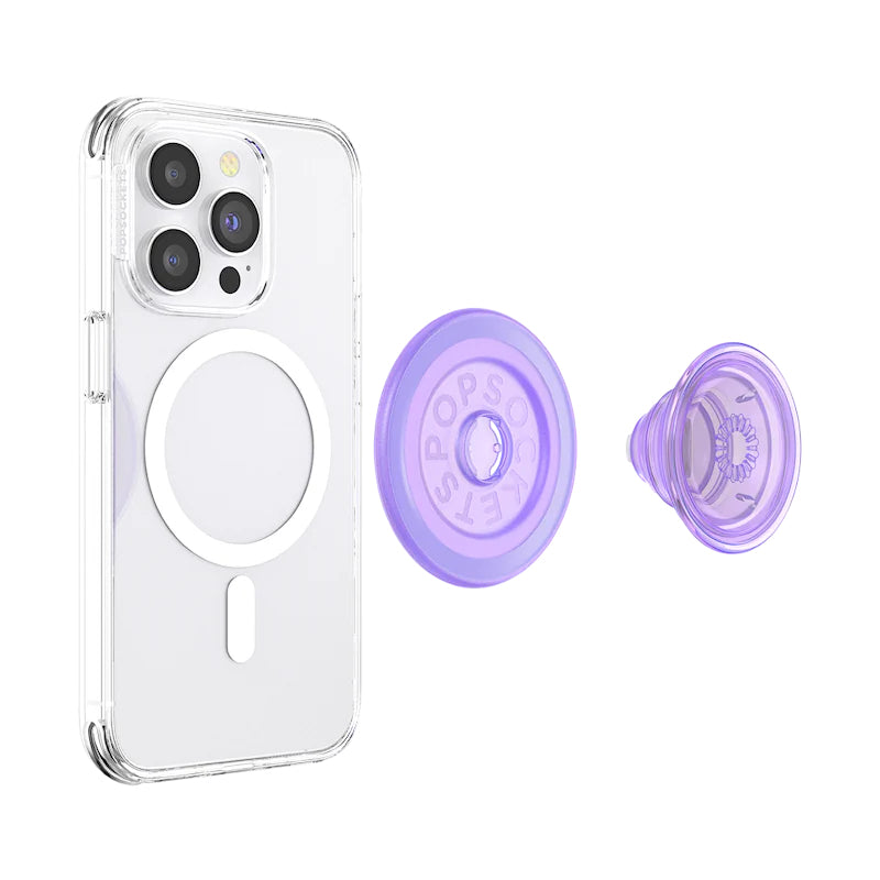 POPSOCKETS PopGrip for Magsafe Lavender Translucent - billede 7