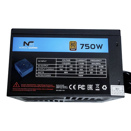 Nordic Gaming 750W 80+ PSU