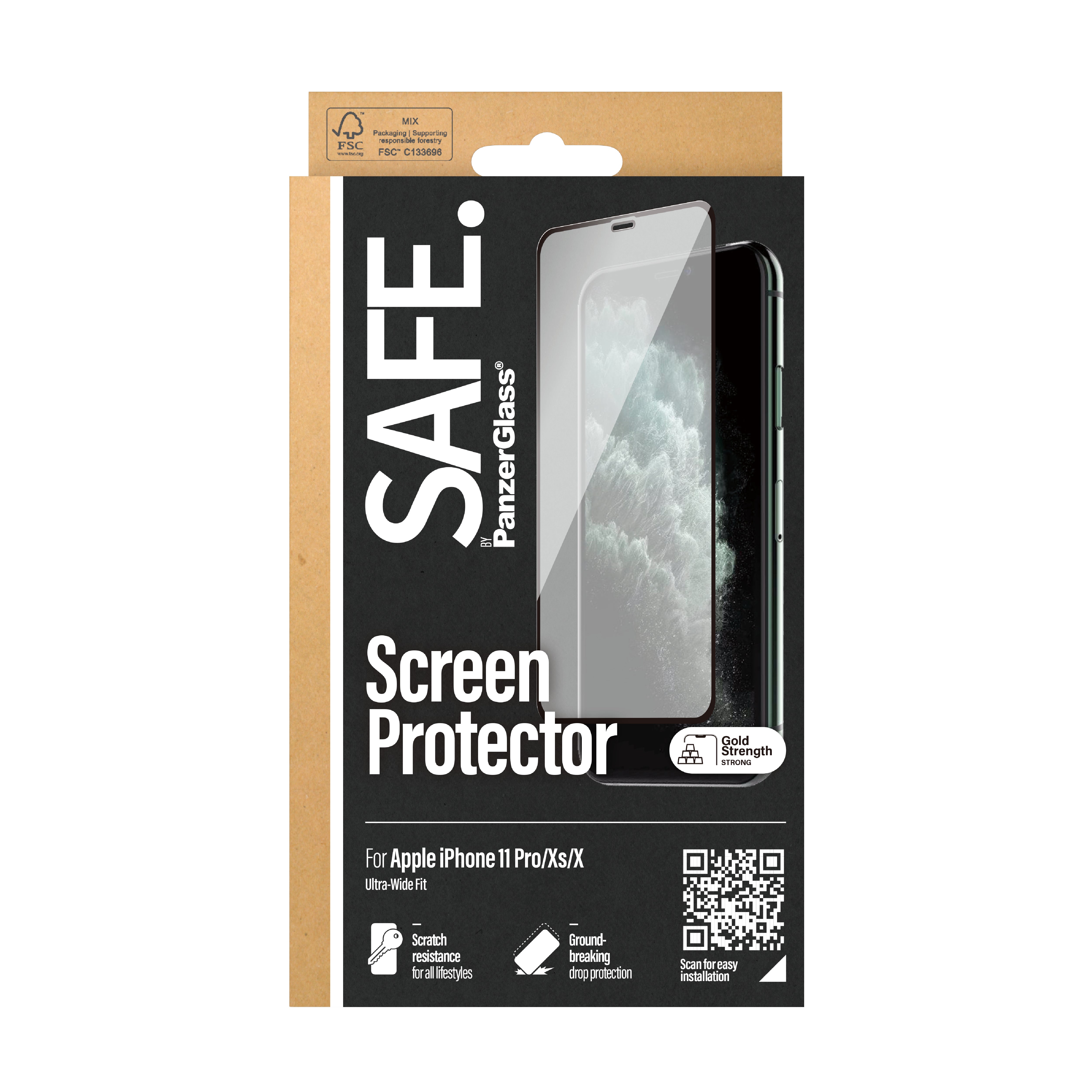 SAFE. iPhone X/Xs/11 Pro Screen Protector Glass