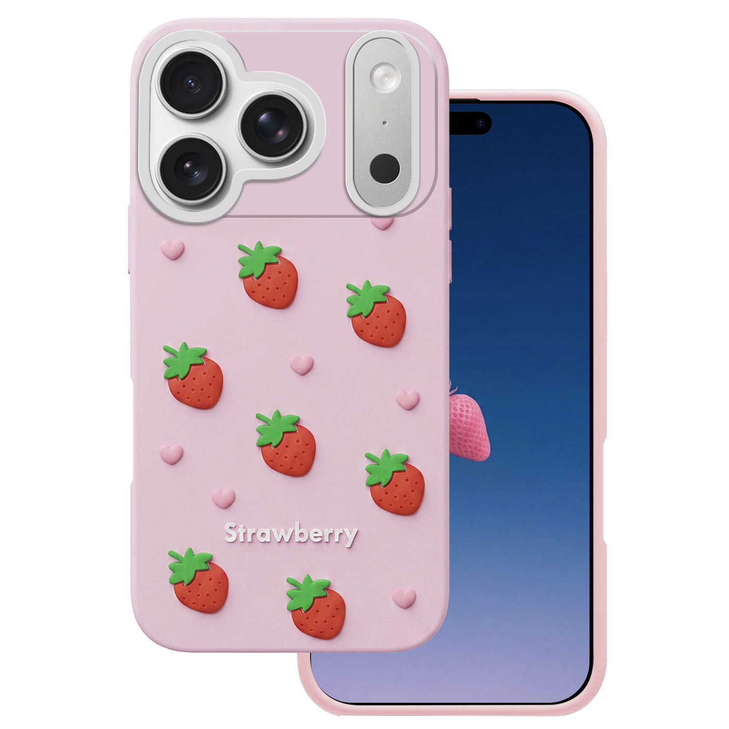 iPh17P Jordbær Pink