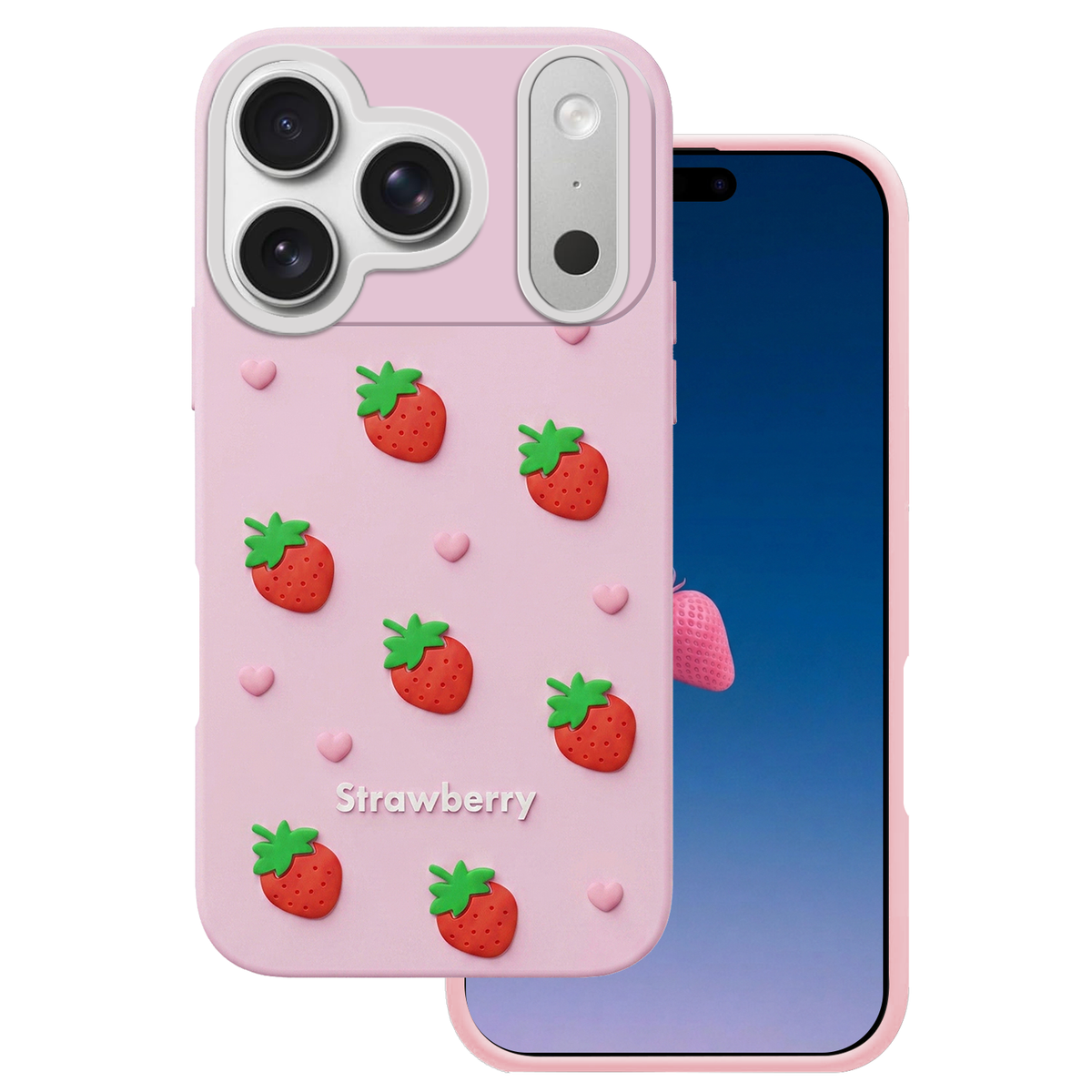 iPh17P Jordbær Pink