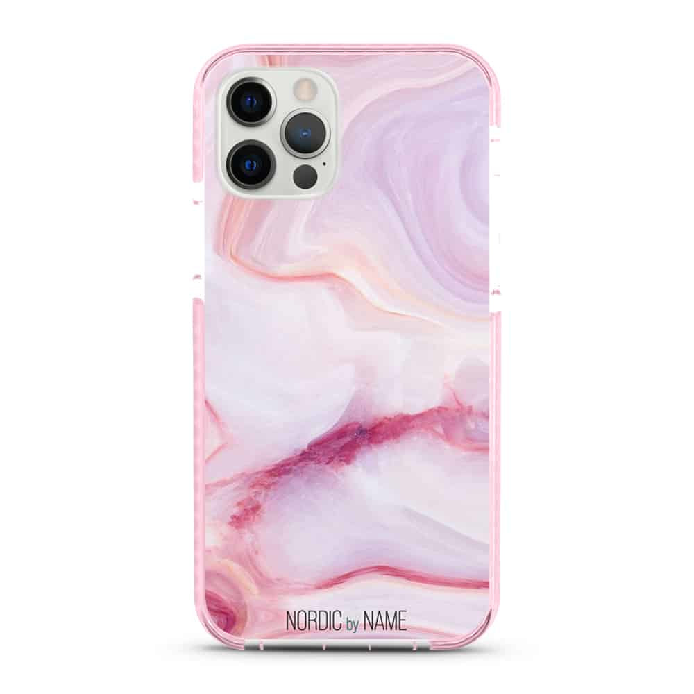 iPhone 12 Pro Max Cover Marmor – Rød