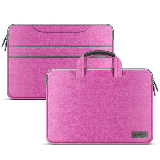 Large Capacity Laptop Bag Laptop Sleeve Tote Bag Computer Handbag Fits 15-inch Laptop and Tablet - Pink - produktbillede 1
