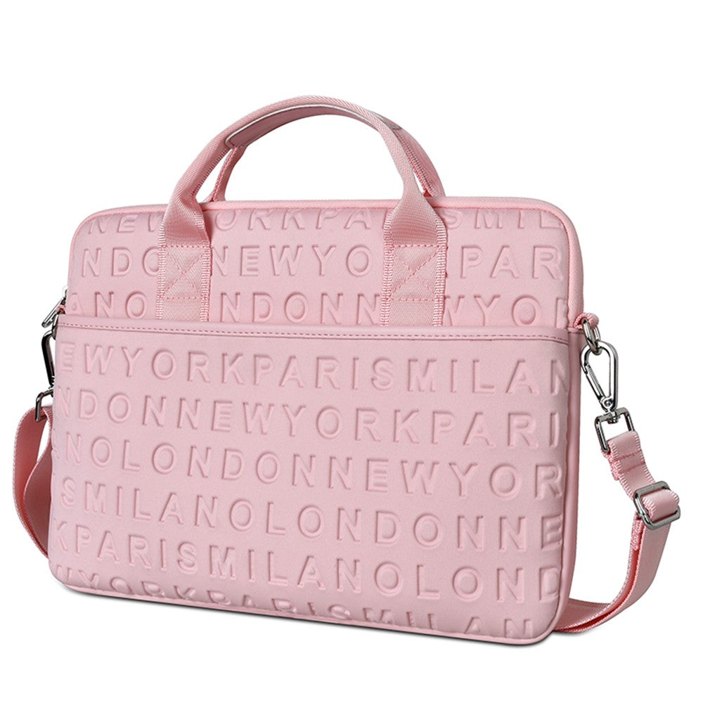 WIWU Laptop Bag Large Fashionable Laptop Sleeve Tote Bag Computer Handbag Fits 13.3-inch Laptop and Tablet - Pink - produktbillede 1