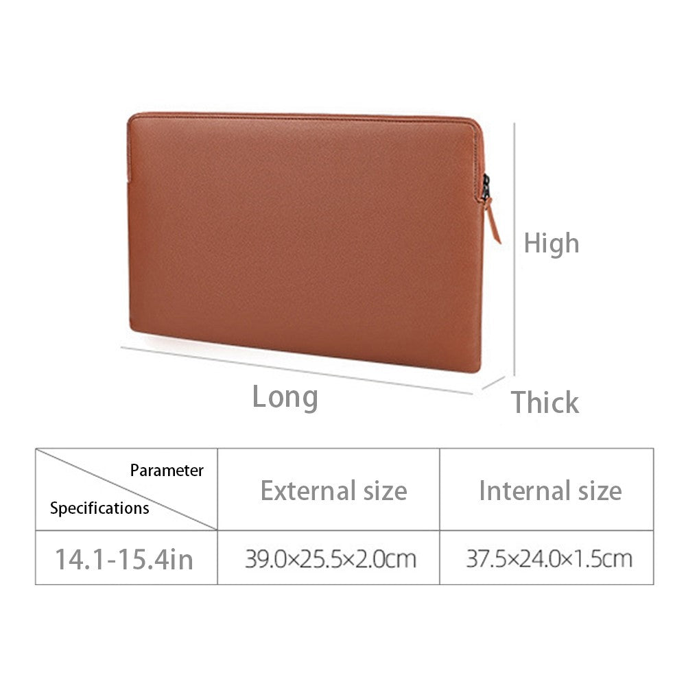 ND12 14.1-15.4 Inch Laptop Sleeve for MacBook Pro Soft Fluff  Lining Anti-scratch Notebook Protective Bag -  Grey