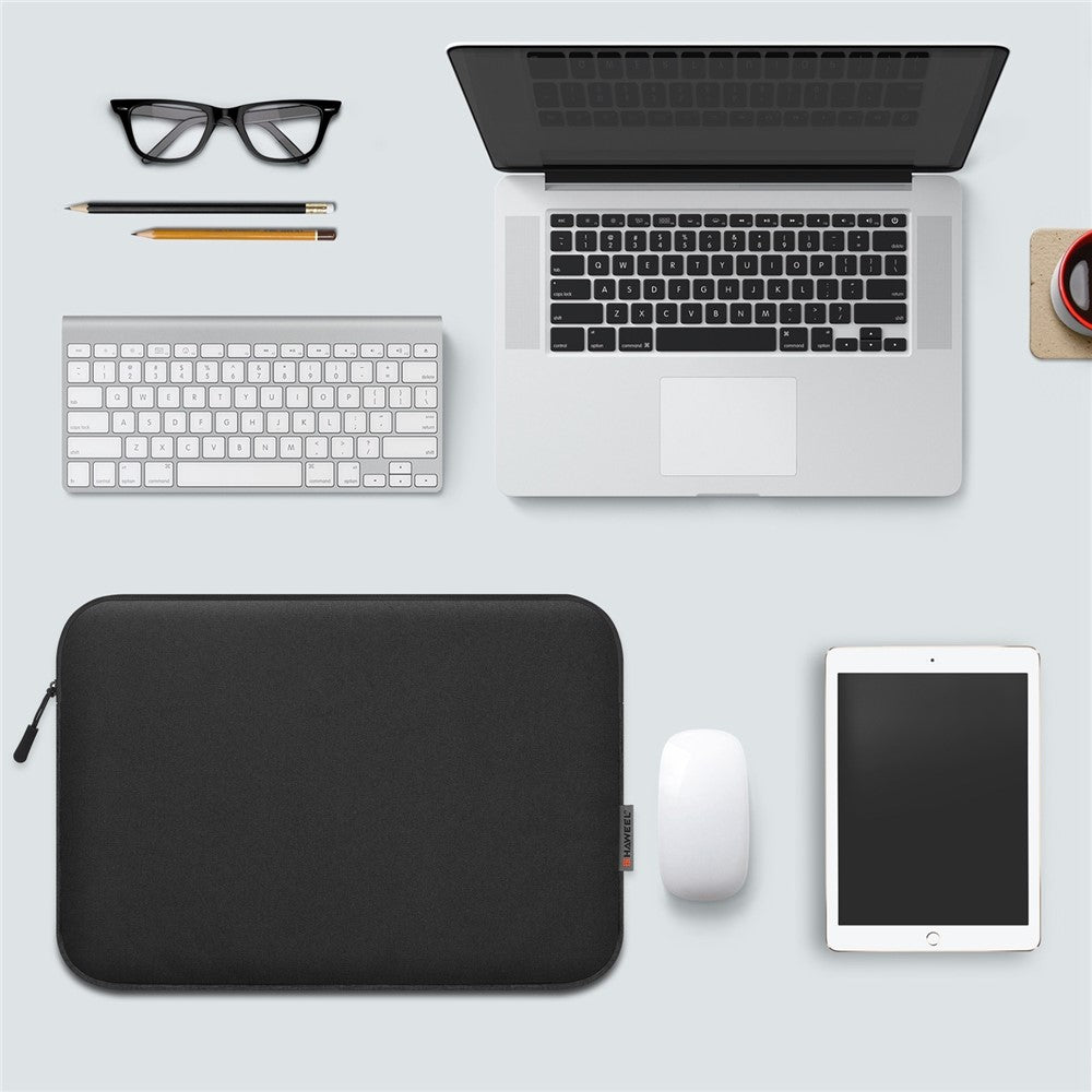 HAWEEL HWL7015 For MacBook Pro 14 inch (2021) / 15 inch (2013) / (2016) Protective Carrying Case Scratch Resistant Zippered Sleeve Bag (37 x 26cm, 14-15 inch) - Black