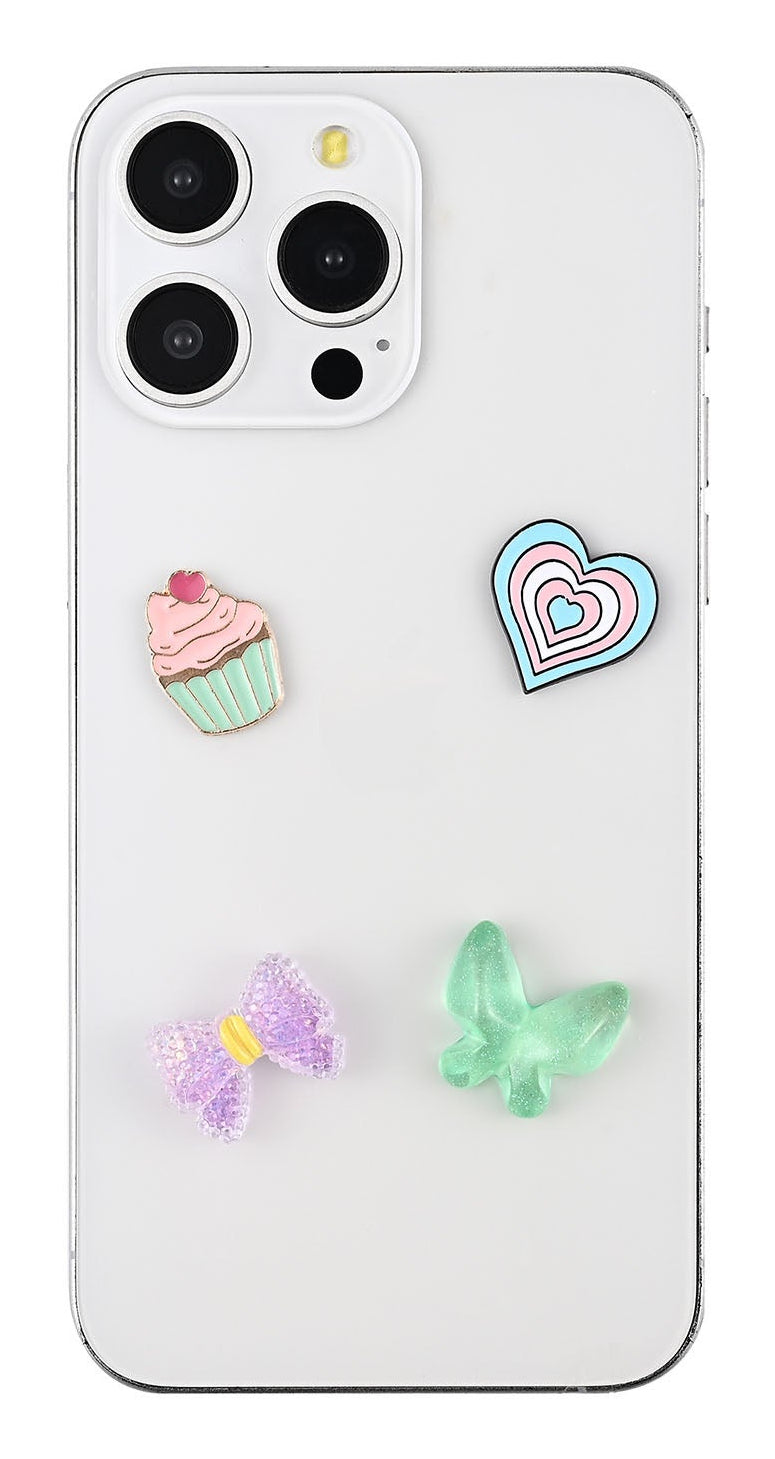 Charms Pimp Your Phone Metal og Plastik 4 stk