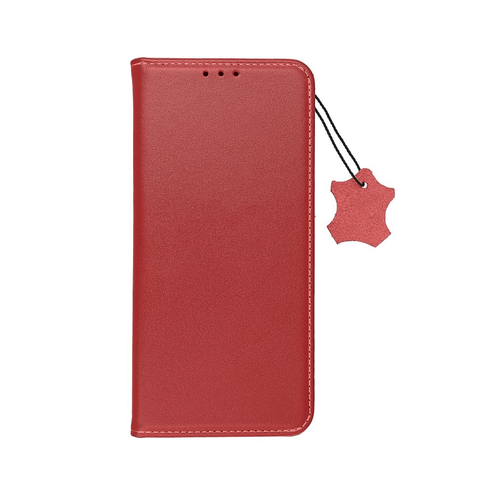 iPh16 Burgundy Læder Flipcover