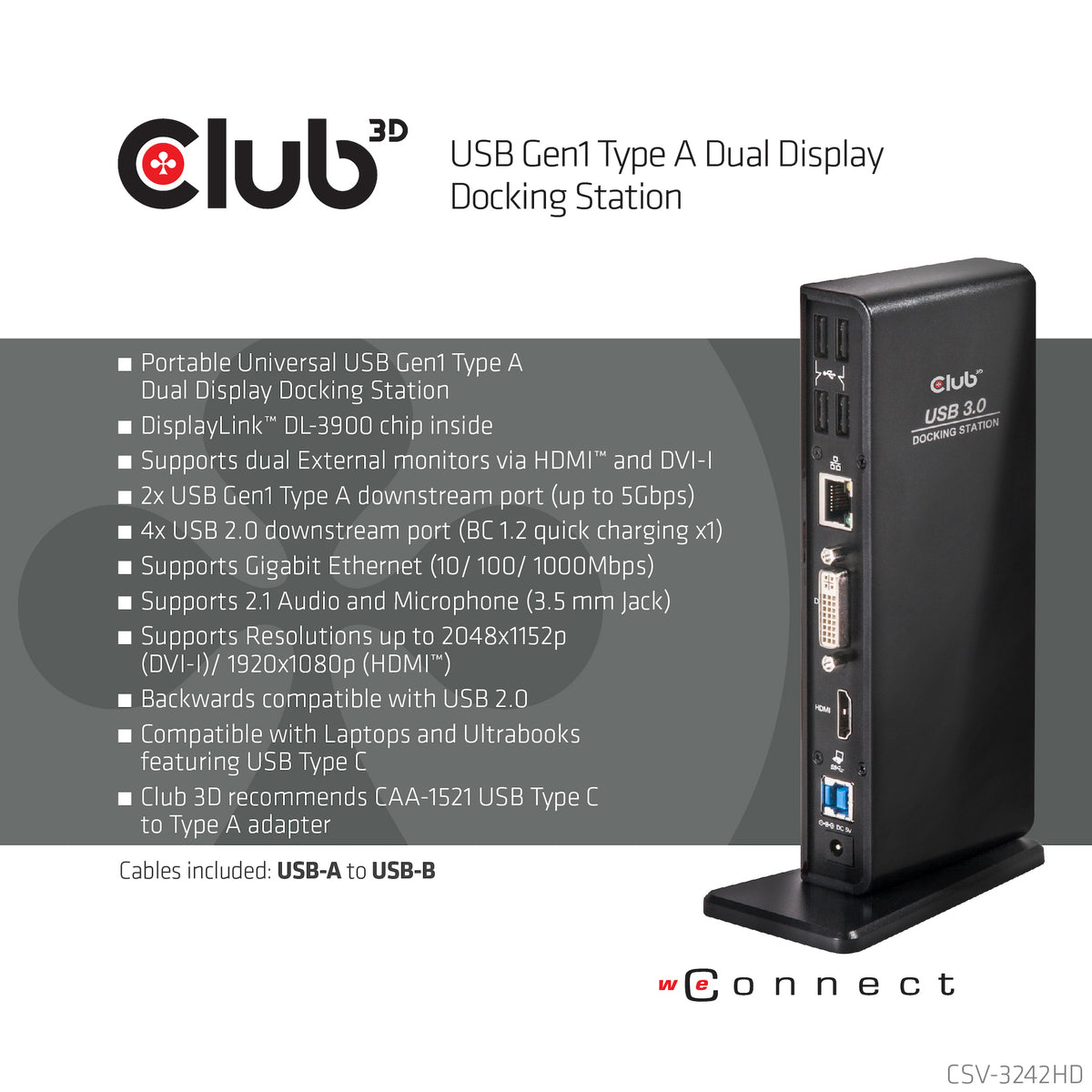 Club3D SenseVision USB 3.0 - billede 7
