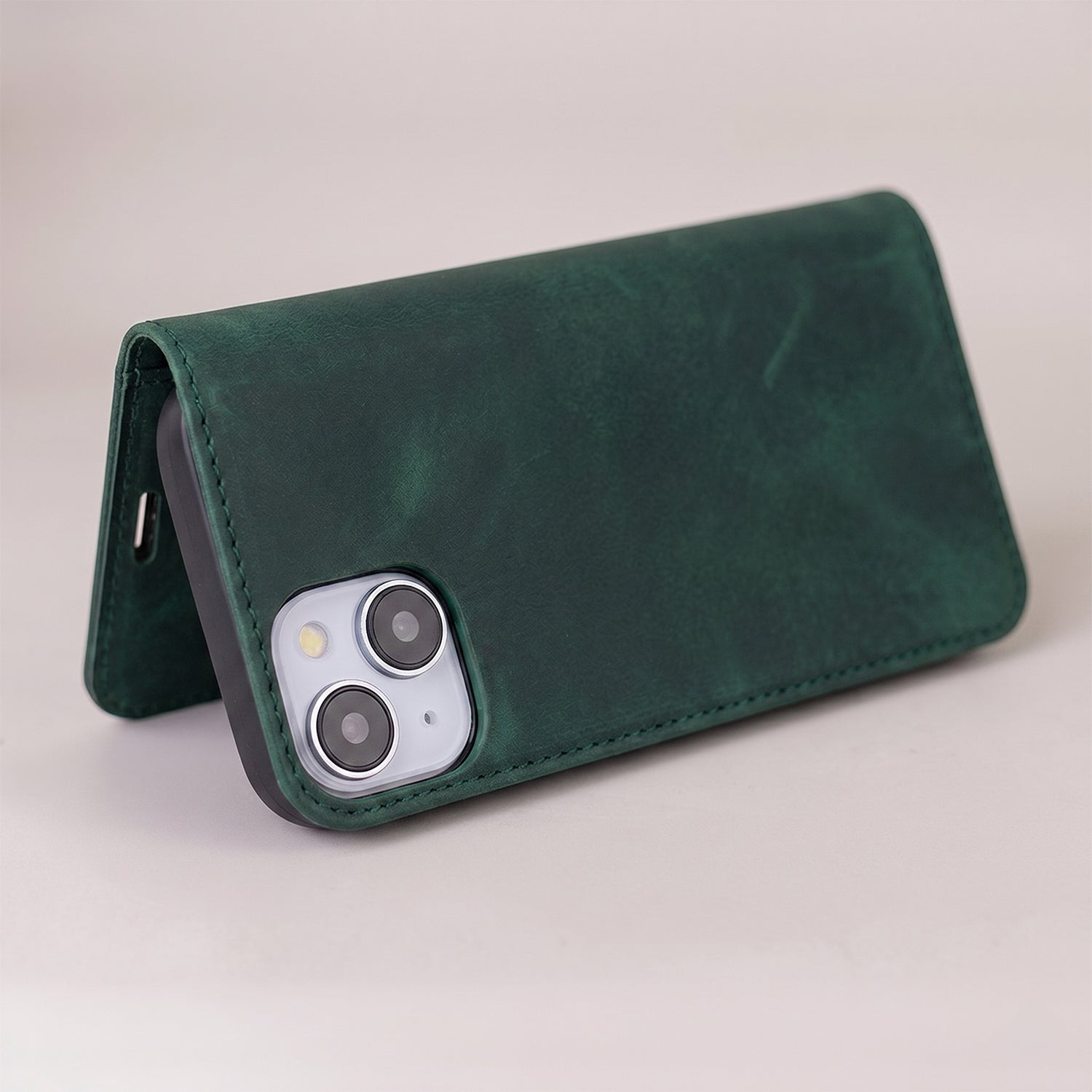 iPhone 12/12 pro Flipcover Ruskind Grøn