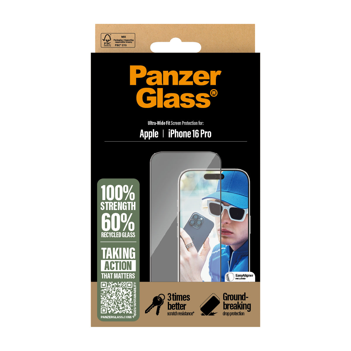 PanzerGlass iPhone 16 Pro Ultrawide Fit - billede 3