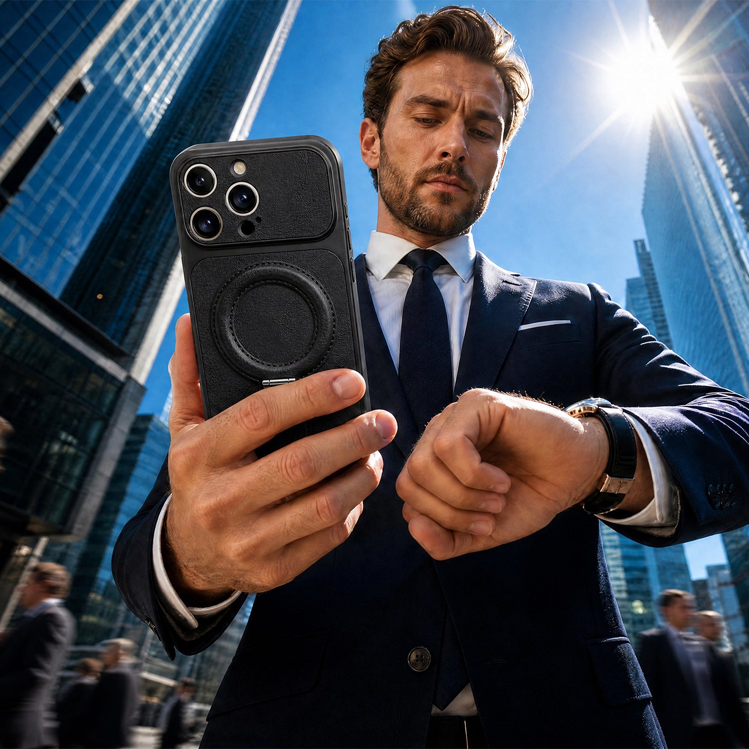 iPhone 12 Luxgrip Mag Sort