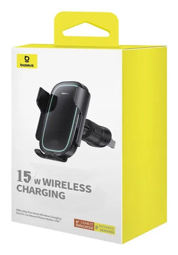Baseus car holder Milky Way Pro with wireless charging function 15W black