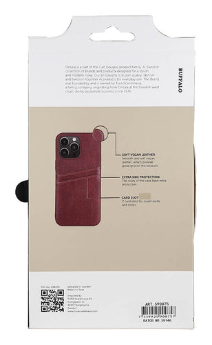 iPhone 14 Pro Max Læder Cover med kortholder 2 6 7 – Brun – Buffalo