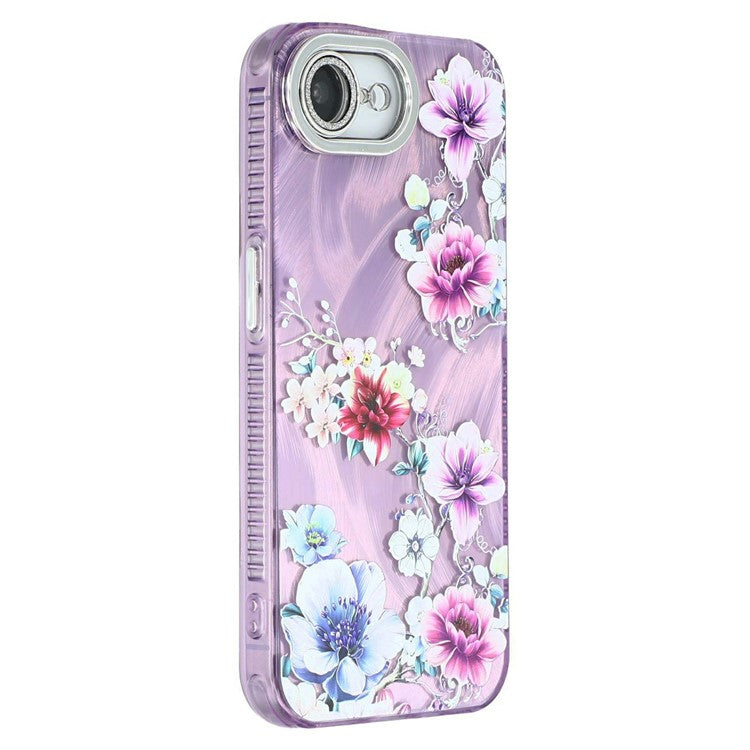 iPhone 16e / 17e Cover Blomster – Lilla