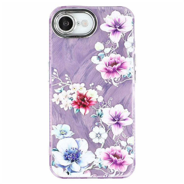 iPhone 16e / 17e Cover Blomster – Lilla