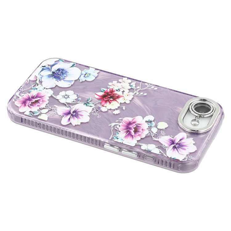 iPhone 16e / 17e Cover Blomster – Lilla