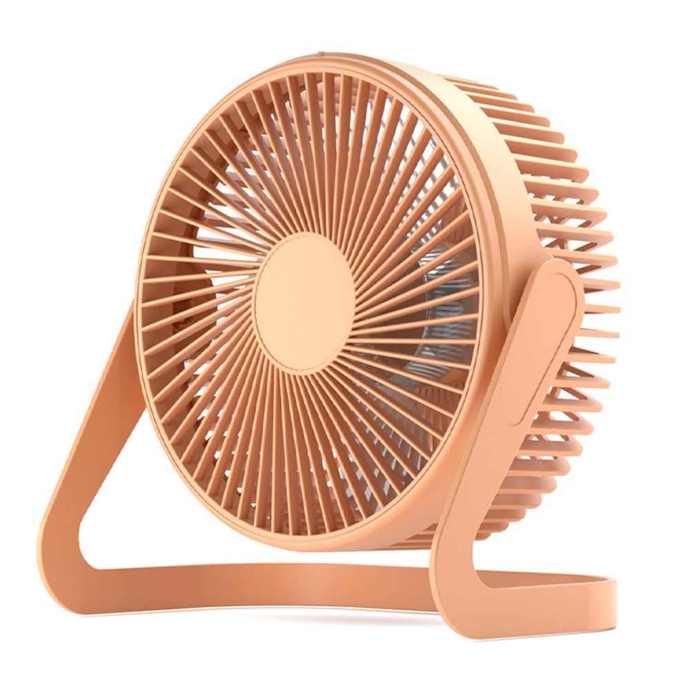 360 Degrees Rotating Fan USB Rechargeable Handheld Mini Low Noise Small Fan Summer Cooler - Macaron