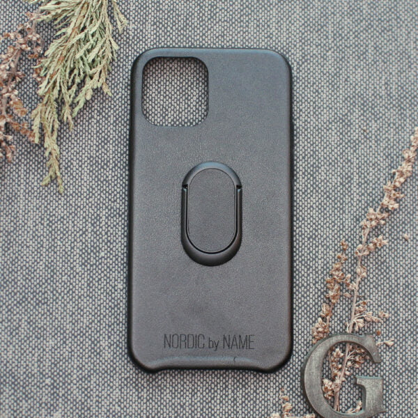 iPhone 12 Mini Cover Fingreholder/til – Sort