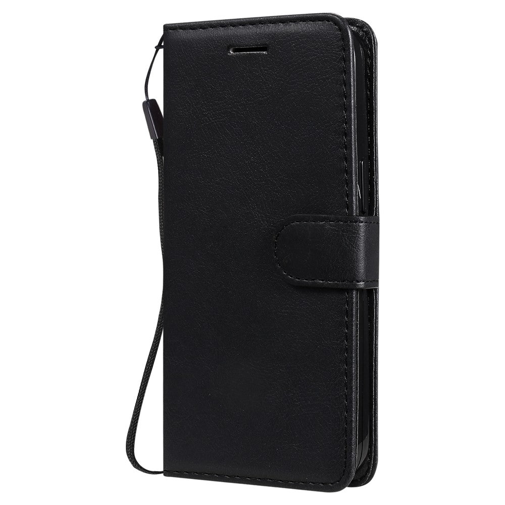 iPhone 14 Cover med kortholder M/3kort Magnetluk Og Strop – Sort