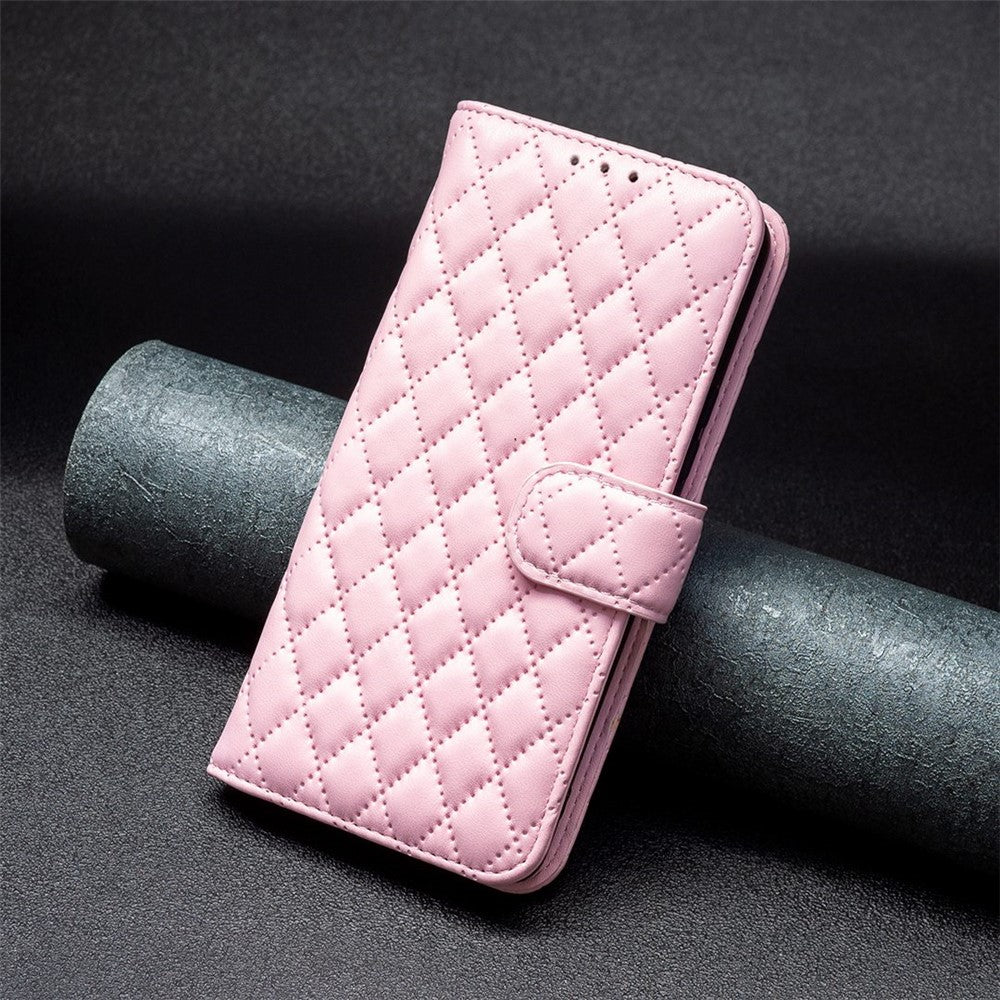 iPhone 7/8/SE Wallet Flip Cover Binfen Rhombus – Pink - produktbillede 4