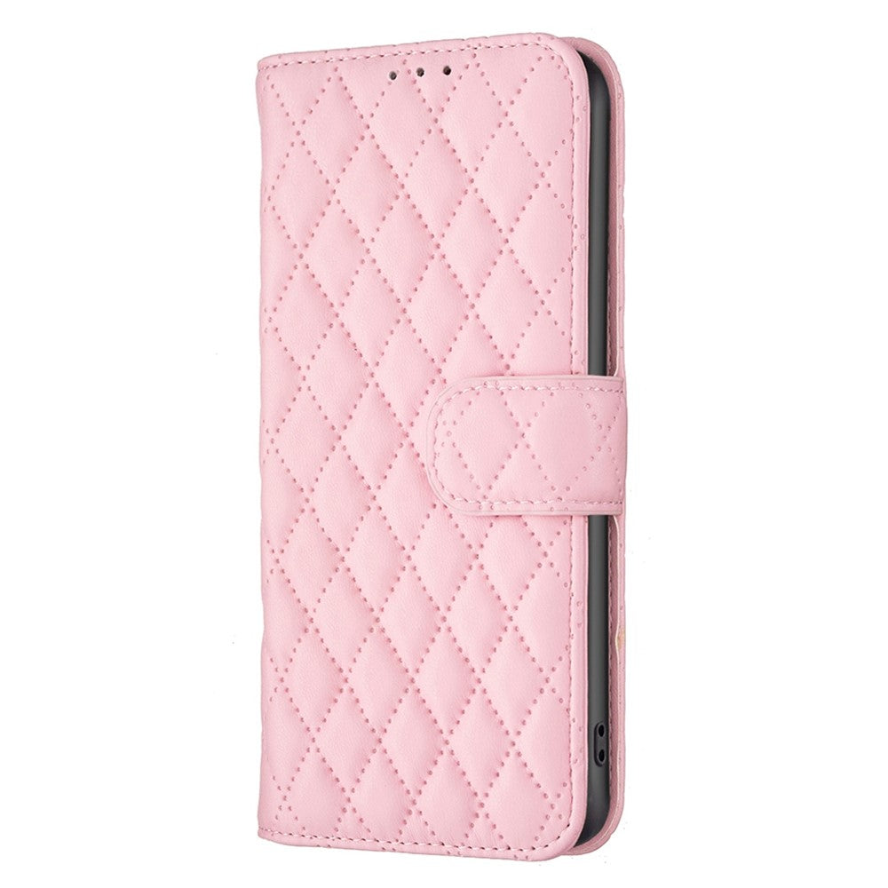 iPhone 7/8/SE Wallet Flip Cover Binfen Rhombus – Pink - produktbillede 6