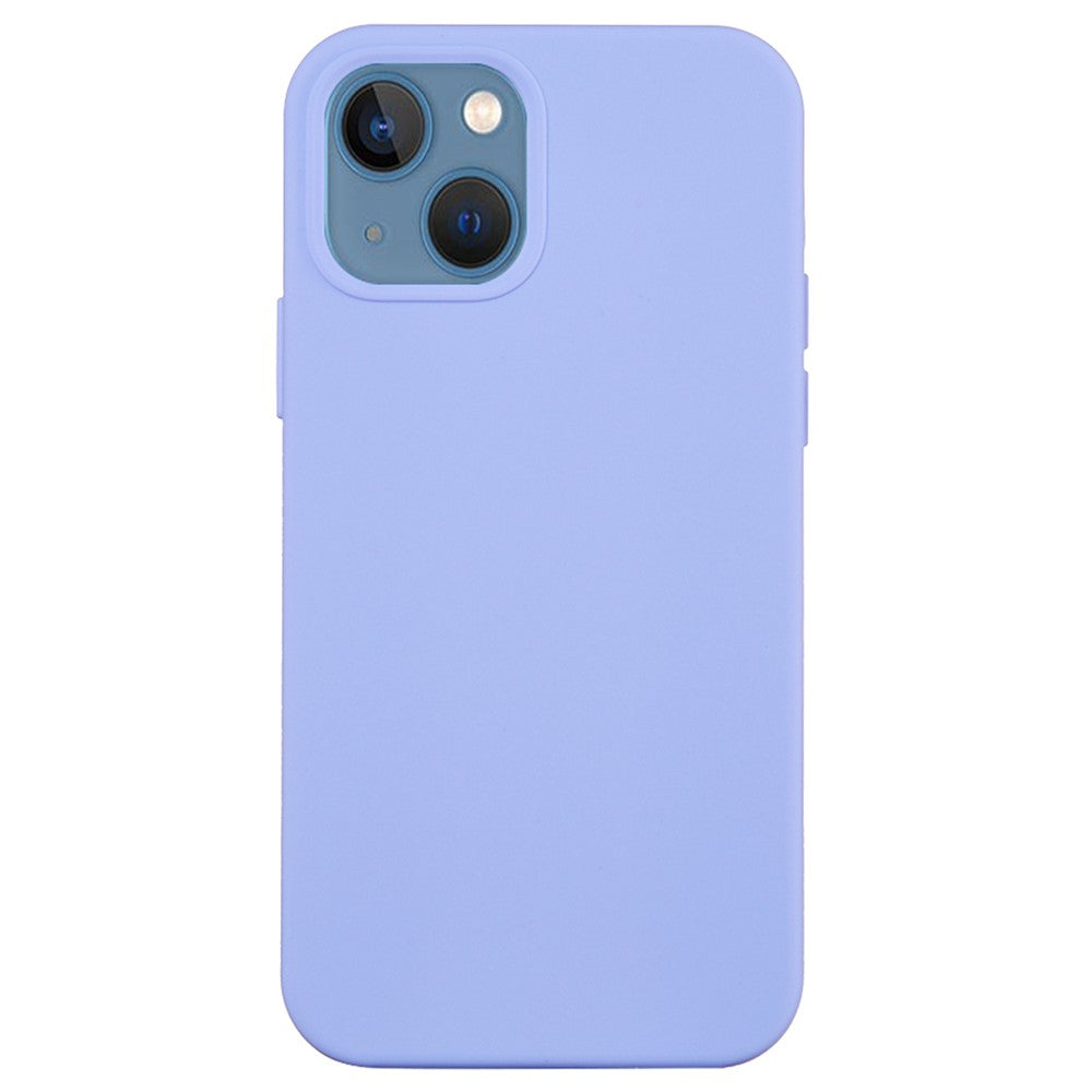 iPhone 14 Plus Silicone Cover Ensfarvet Lys – Lilla - produktbillede 1