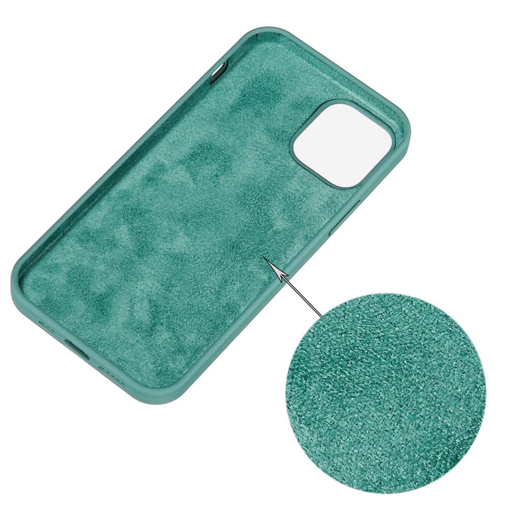 iPhone 14 plus/14 Plus Silicone Cover Ensfarvet – Grøn - produktbillede 2