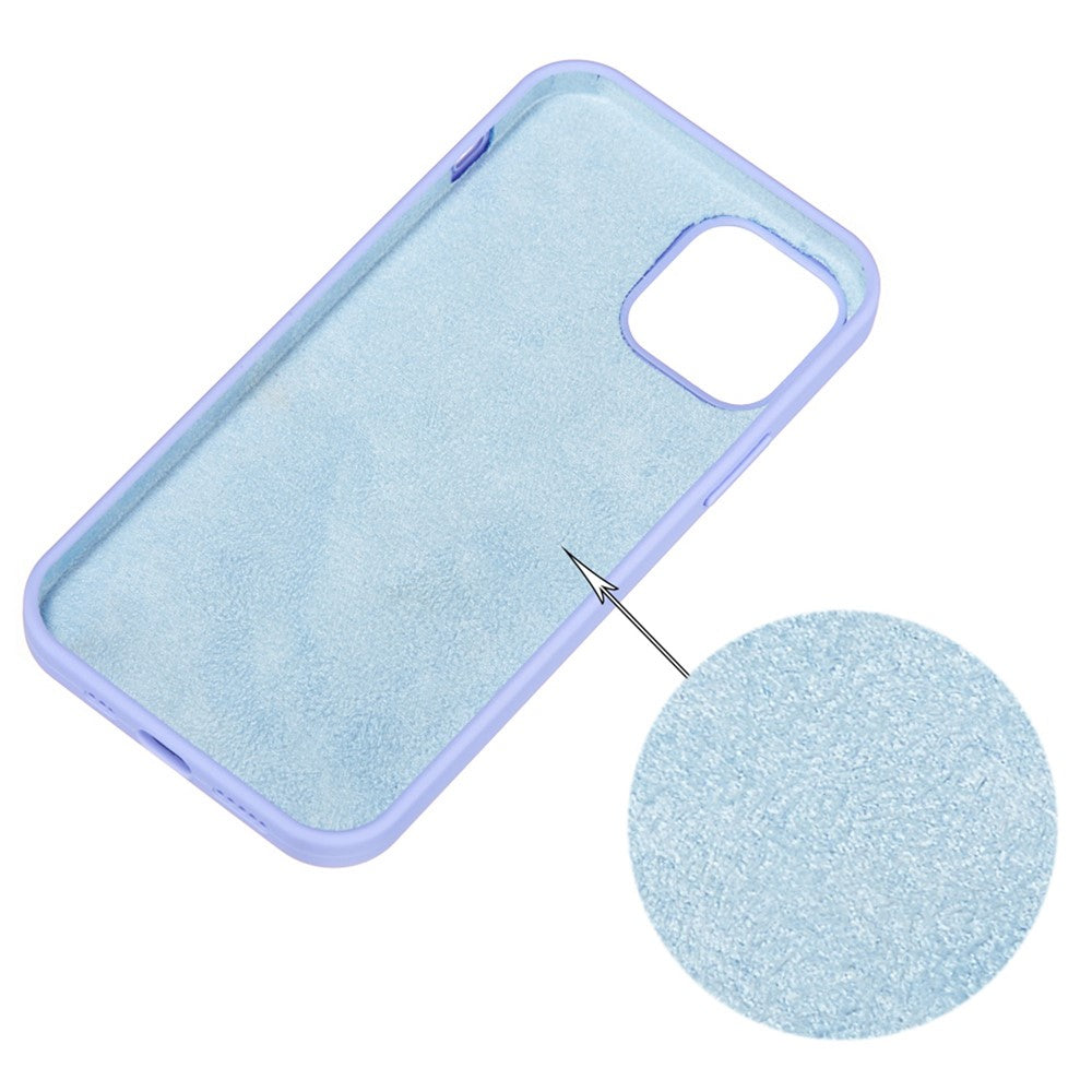 iPhone 14 pro Max Silicone Cover Ensfarvet Lys – Lilla - produktbillede 2