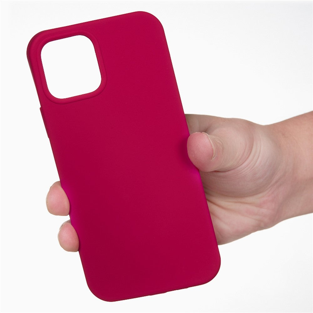 iPhone 14 pro Max Silicone Cover Ensfarvet Rose - produktbillede 3