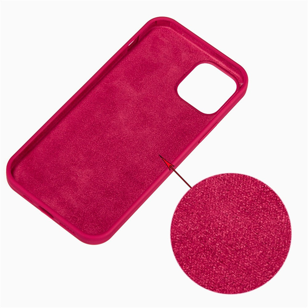 iPhone 14 pro Silicone Cover Ensfarvet Rose - produktbillede 2