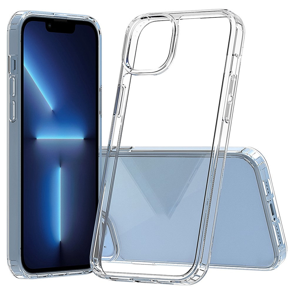 iPhone 14/14 Plus TPU Cover Hard Acrylic Soft Hybrid – Transparent - produktbillede 1