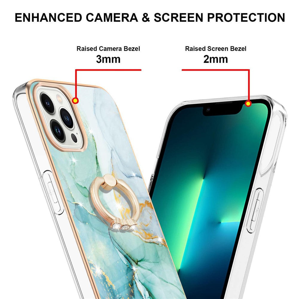 iPhone 14 Pro Max Cover Iph14promax Marmor M/stnd – Grøn - produktbillede 3