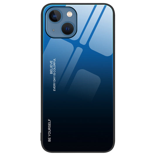 iPhone 14 Plus Cover Gradient – Sort/Blå - produktbillede 1