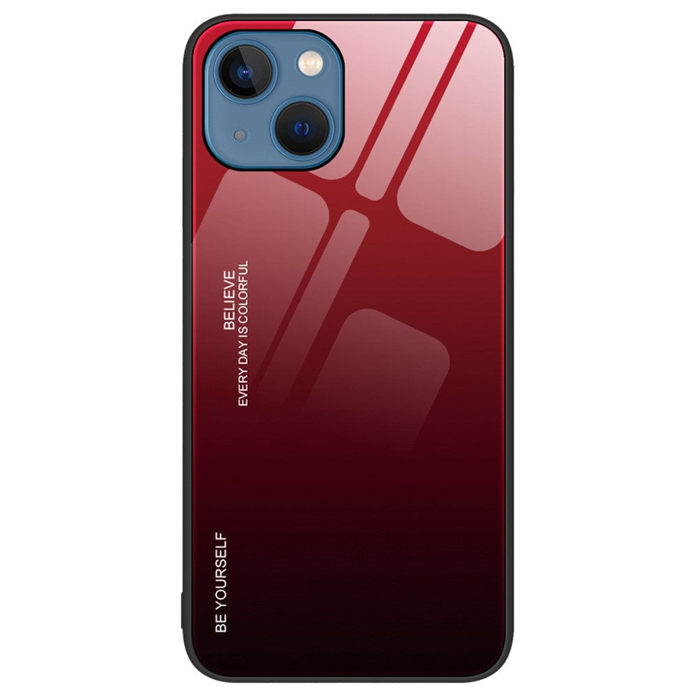 iPhone 14 Plus Cover Gradient – Sort/Rød - produktbillede 1