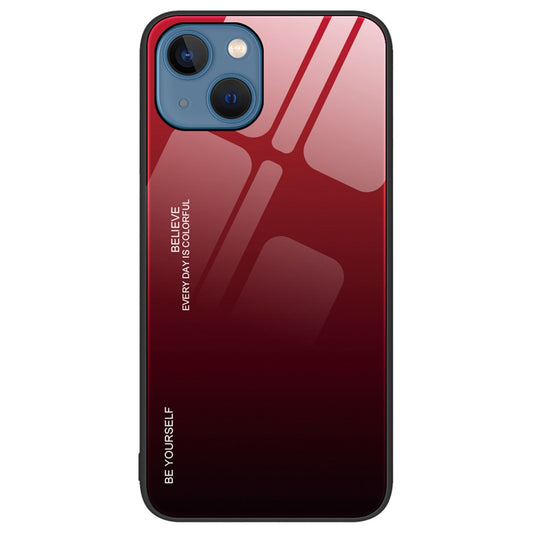 iPhone 14 Plus Cover Gradient – Sort/Rød - produktbillede 1