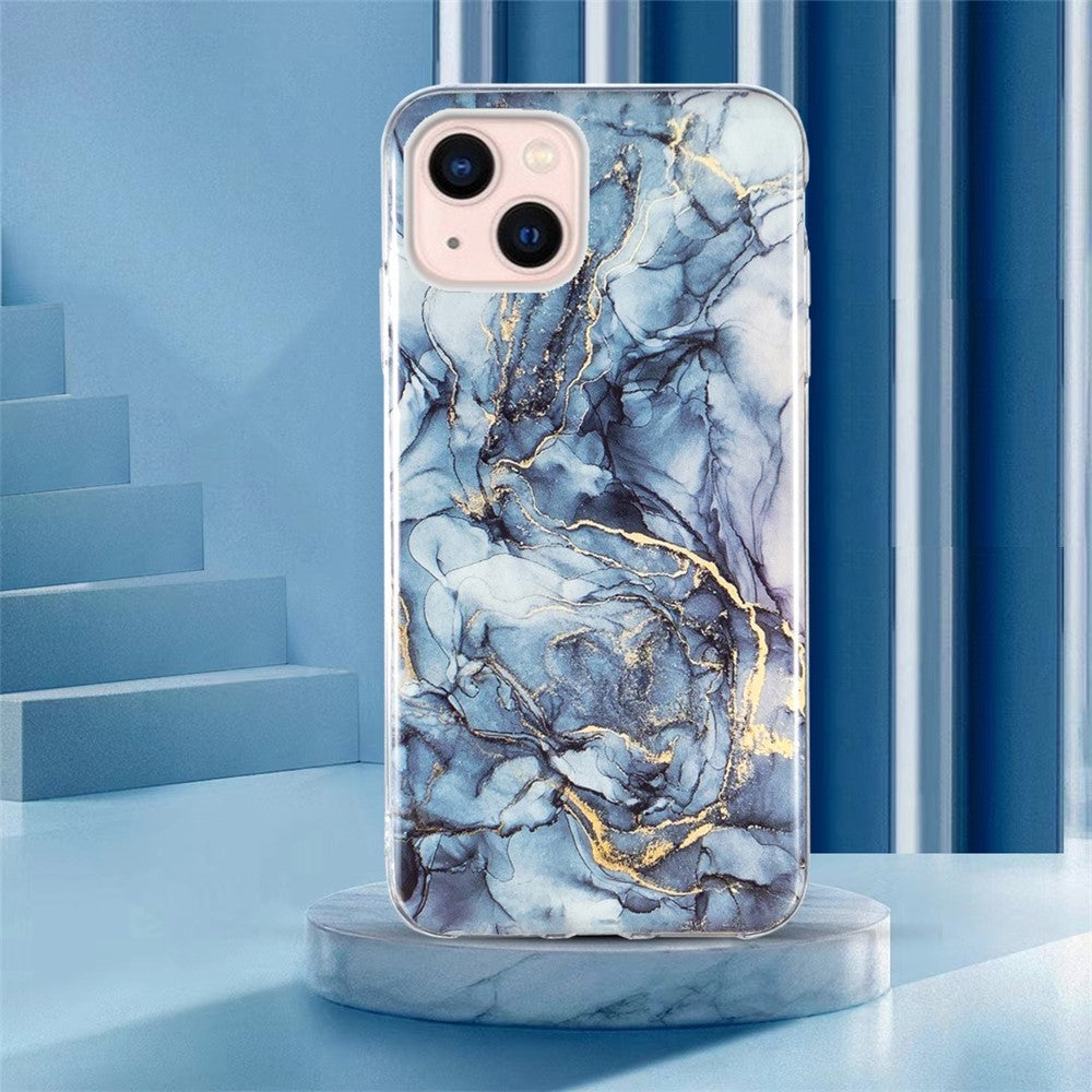 iPhone 14 Marmor – Blå/Grå - produktbillede 4
