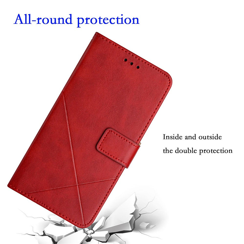 iPhone 14 Wallet Flip Cover line – Rød - produktbillede 5