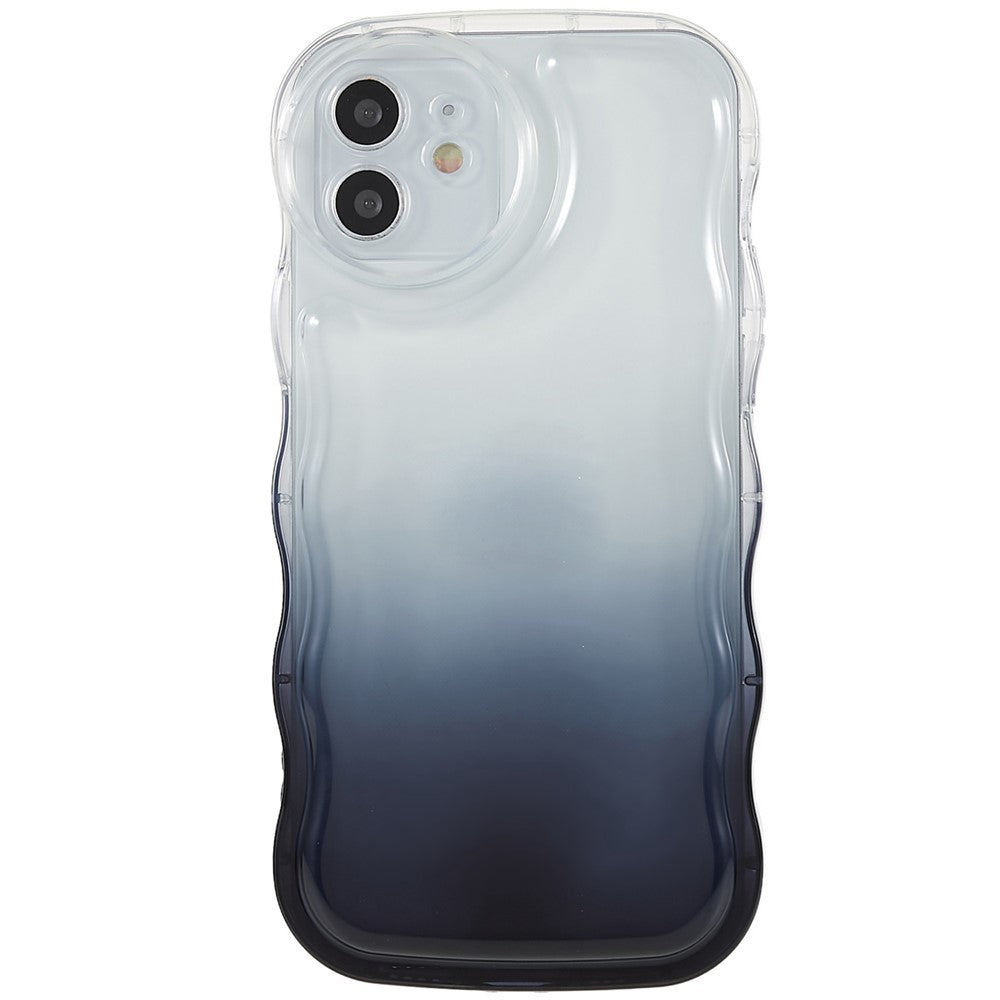 iPhone 12/12 Pro Cover Gennemsigtig Bølge – Sort - produktbillede 2