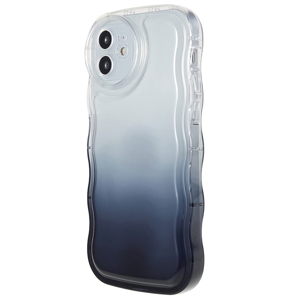 iPhone 12/12 Pro Cover Gennemsigtig Bølge – Sort - produktbillede 3