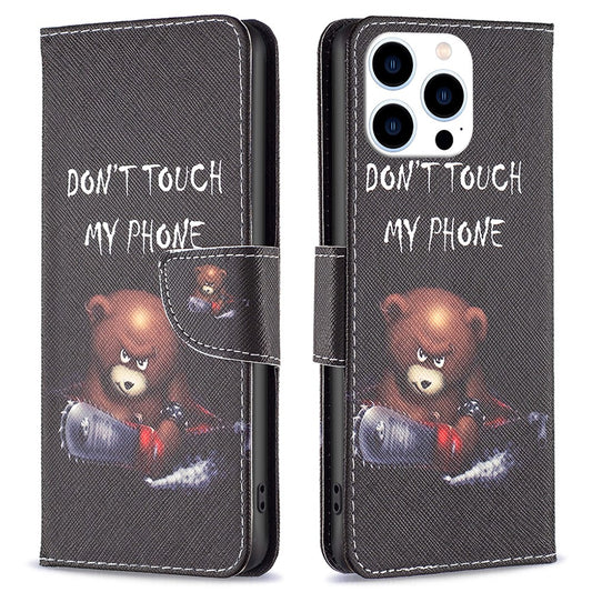 iPhone 16 Pro Wallet Flip Cover Don't Touch My - produktbillede 1