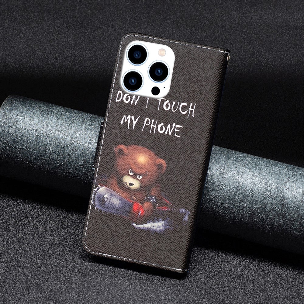 iPhone 16 Pro Max Wallet Flip Cover Don't Touch My - produktbillede 6