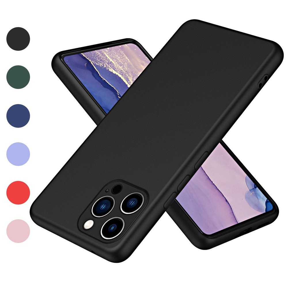 iPhone 14 Pro Max Silicone Cover Ensfarvetsort – Sort - produktbillede 1