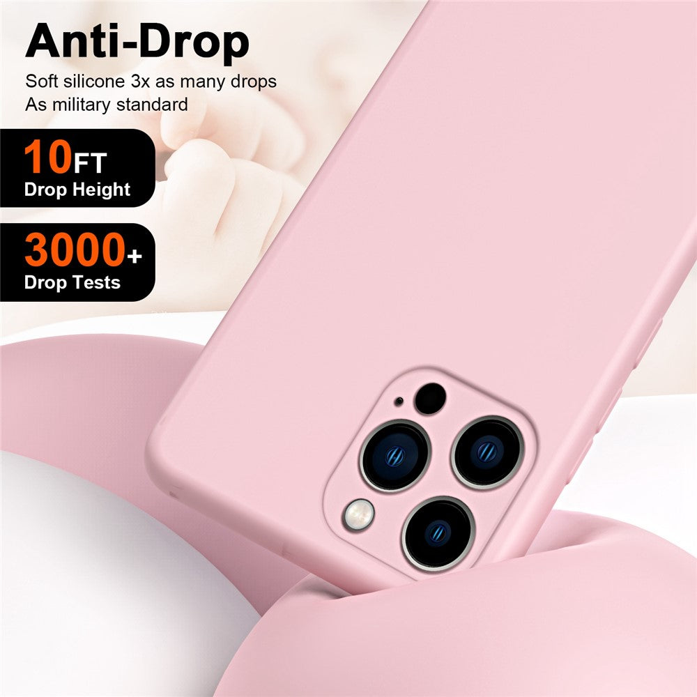 iPhone 14 Pro TPU Cover Anti fall Soft Touch 2 2mm Thickness Rubberized Microfiber Lining Sapphire - produktbillede 3