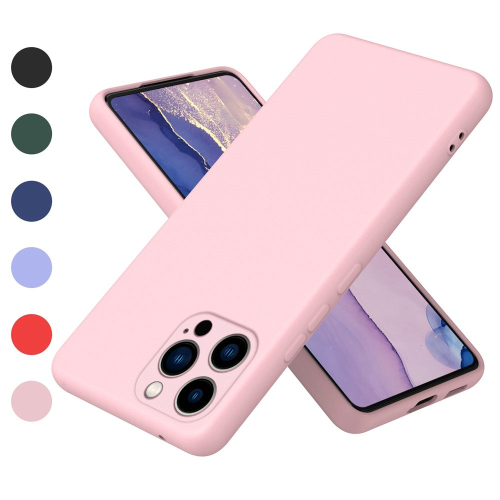 iPhone 14 Pro TPU Cover Anti fall Soft Touch 2 2mm Thickness Rubberized Microfiber Lining – Pink - produktbillede 1