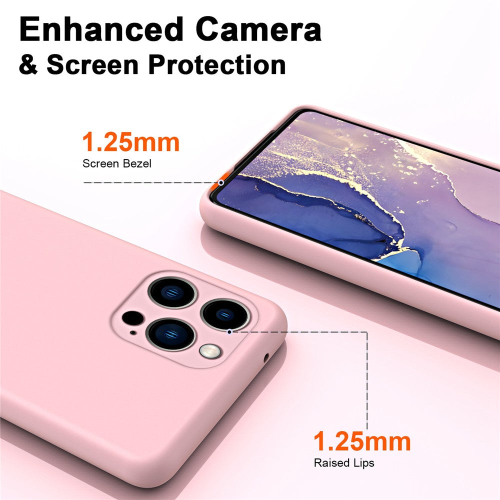 iPhone 14 Pro TPU Cover Anti fall Soft Touch 2 2mm Thickness Rubberized Microfiber Lining – Rød - produktbillede 6