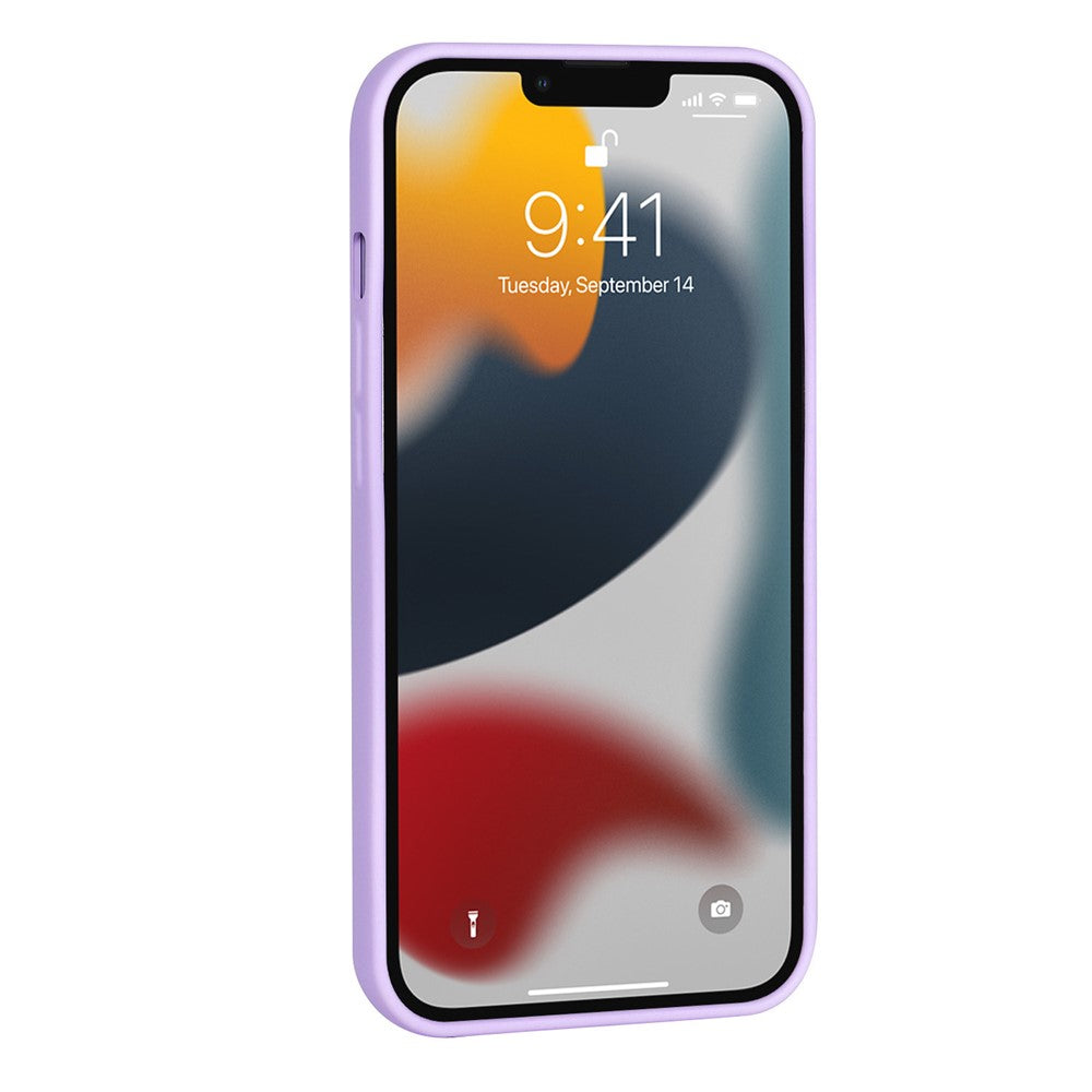 iPhone 14 TPU Cover Drop proof Fiber Lining 2 2mm Thickness Rubberized Soft – Rød - produktbillede 3